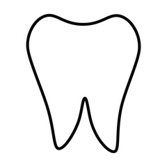 tooth icon, clean vector, toothache illustration