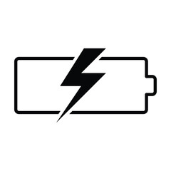 battery icon, power vector, electricity illustration