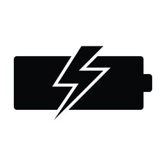 battery icon, power vector, electricity illustration