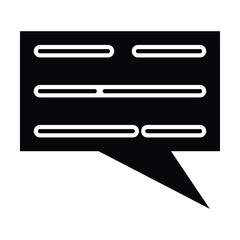 comment icon, talk vector, chat illustration