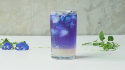 Refreshing with Lychee Butterfly Pea Soda
