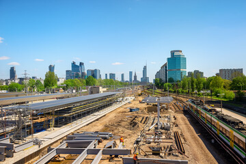 Fototapeta premium Warsaw West railway station
