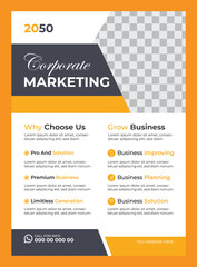 Corporate business flyer design template