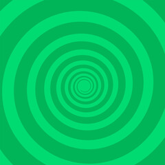 Bright green spiral rays background comics, pop art style.
