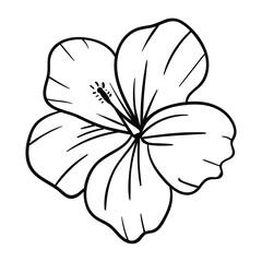 Flower vector. Suitable for flower icon, sign or symbol.