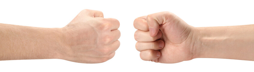 Two fists cut out © Yeti Studio