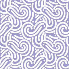 Abstract Line Seamless Pattern Repeat Purple Background