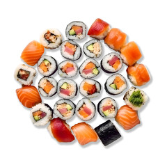 sushi on a plate
