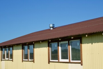 roof of a house with a window