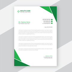 Professional creative and corporate medical letterhead template design for your business
