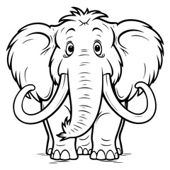 Coloring page mammoth