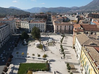 Piazza della Libertà, the center of Avellino, the capital of Irpinia and of the Province of...