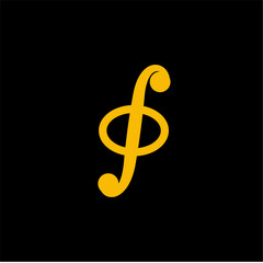 Obraz premium Integral icon vector flat style illustration