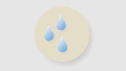 Rain, illustration of the weather concept isolated on transparent background ,  Flat Modern design, illustration Vector EPS 10