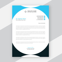 Modern Medical Doctor healthcare letterhead Design Template
