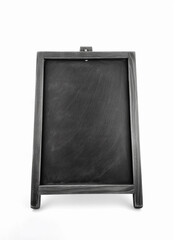 Fototapeta premium blackboard with wooden frame isolated on white background. generative AI