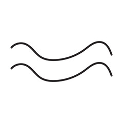 Set of Line Doodles. Set of Underline Strokes in Doodle Style Various Shapes