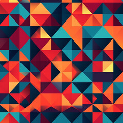 Seamless with   geometric shapes pattern