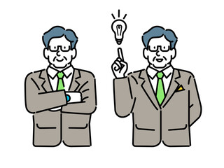business executives with idea