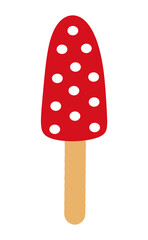 Fly agaric illustration isolated on white background. Fly mushroom icon. Nature. Amanita muscaria