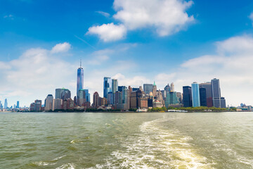 Manhattan cityscape in New York