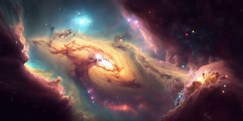 Fototapeta premium nebula art