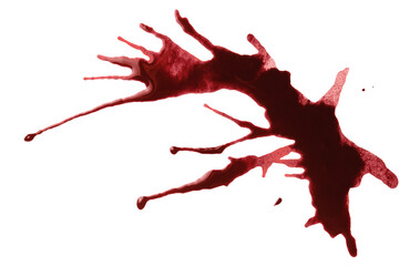 Blood drops cut out