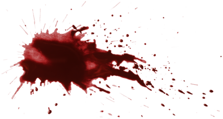 Blood drops cut out