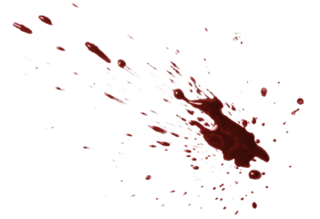 Blood drops cut out
