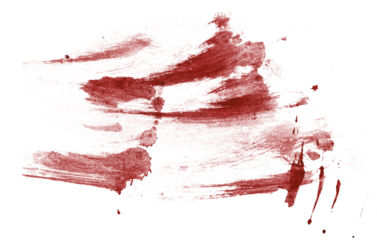 Blood stains cut out