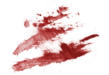 Blood stains cut out