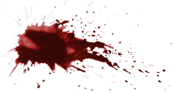 Blood drops cut out