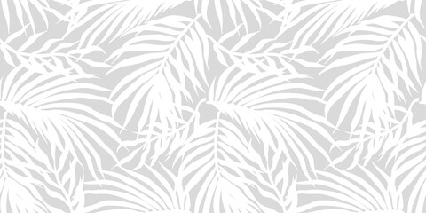Tropical exotic leaves or plant seamless pattern for summer background and beach wallpaper.