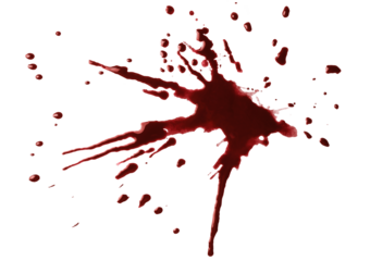 Blood drops cut out