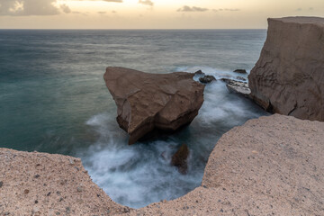 Morgendämmerung an der Küste in San Miguel de Tajao, Teneriffa