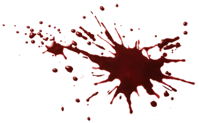 Blood drops cut out