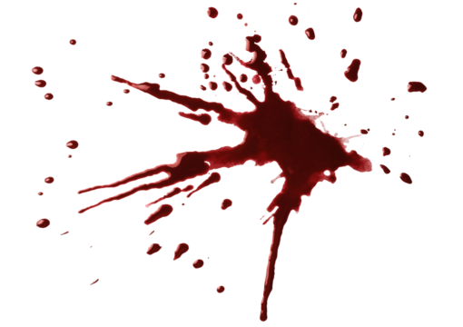 Blood drops cut out