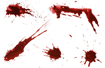 Blood drops cut out - obrazy, fototapety, plakaty