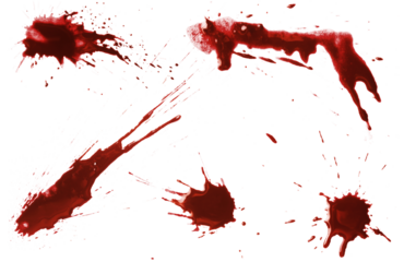 Blood drops cut out
