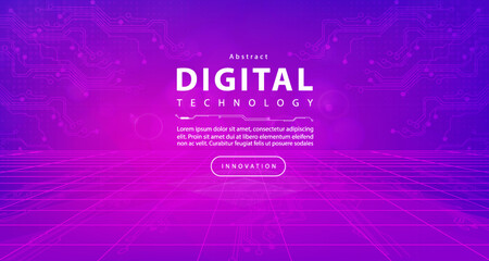 Digital technology metaverse neon blue pink background, cyber information, abstract speed connect communication, innovation future meta tech, internet network connection, Ai big data, illustration 3d
