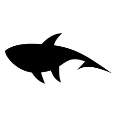 Shark silhouette.