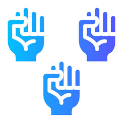 Fototapeta premium human rights gradient icon