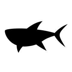 Shark silhouette.