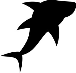 Shark silhouette.