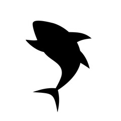 Shark silhouette.
