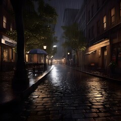 Fototapeta premium Cozy Refuge: Nurturing Comfort and Relaxation in the Night Nook with Generative AI 