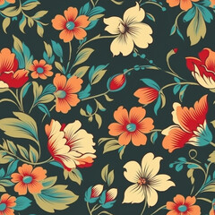 floral wallpaper pattern: seamless beauty for vintage-inspired interiors