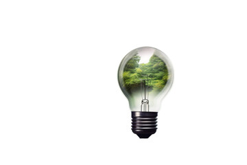 A light bulb. ecology and renewable energy concept. ai