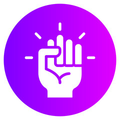 protest gradient icon