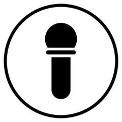 microphone glyph icon